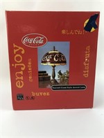 Like New Coca-Cola Stained Glass Style Lamp