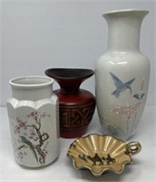 Collection of Vases and Trinket Dish