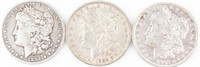 Coin 3 Morgan Silver Dollars 1892-P,O & S