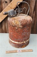 Vintage Safe-T-Way 5 gal Metal Gas Can