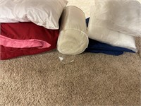 Pillows and comforter