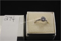 sterling silver diamond ring (display)