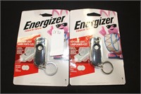 2- energizer keychain lights (display)