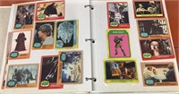 Binder of Star Wars & ET trading cards (about 350)