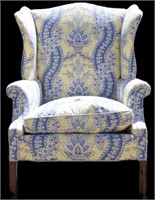FLORAL WINGBACK CHAIR