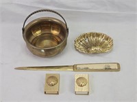 Brass Match Cases, Letter Opener, Calderon, Ring