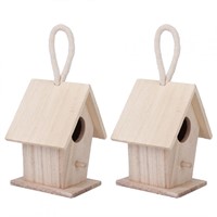 P3431  Tebru 2pcs Wooden Birdhouse Kit
