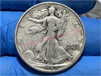 1942-S Walking Liberty Half Dollar (90% silver)