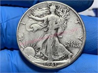 1941-D Walking Liberty Half Dollar (90% silver)