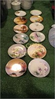 12 Hand Painted 6” Plates (Nippon, GERMANY &