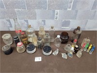 Antique medicine bottle collection