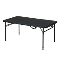 WFF4388  Mainstays 4ft Fold-In-Half Table, Black