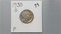 1930s Buffalo Nickel rd1071