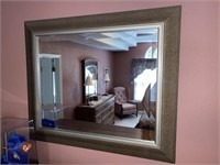 Vintage Beveled Glass Wall Mirror