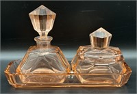Art Deco Perfume Vanity Set