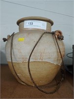 Contemporary Covered Pottery Jar