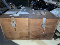 Two Lock Boxes With Keys