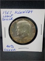 1967 Kennedy Half US Dollar 40% Silver