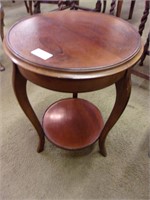 Clean Mahogany Chairside Smoking Table