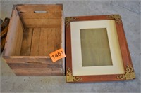 Wood Box & 2 Frames
