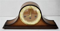 Vintage Solar Chiming Mantle Clock With Key