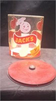 JACK'S PLASTIC JAR WITH METAL LID - 12"