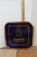 Grant's Scotch Whiskey Metal Tray
