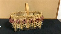 Artisan Handmade Basket Split Oak Rust Earthtone