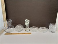 Glass Vases, Angel Candle Holder, Bowls & More