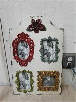 Decorative wood collage picture frame 13.5 x 21.5