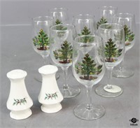 Nikko Wine Glasses & Salt & Pepper Shaker Set