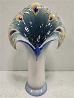 Franz Kathy Ireland Home Peacock Vase
