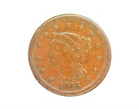 1845 Cent VF