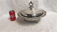 Wonderful silver plated casserole dish with lid
