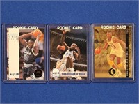 (3) SHAQUILLE O'NEAL ROOKIE CARDS 1993 SKYBOX &