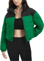 NEW PEHMEA Color-Blocked Women Puffer Jacket-XL