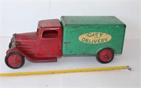 Vintage Metal Toy Truck Battery Operated Lights