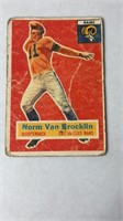1956 TOPPS #6 NORM VAN BROCKLIN LOS ANGELES RAMS