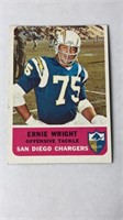 1962 Fleer Football Card #83 Ernie Wright-San