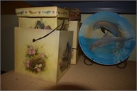 Dolphin Plate & Boxes