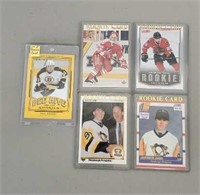 (5) Rookie Hockey Cards