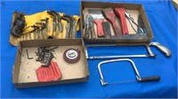 Hack & coping saws, Allen wrenches, paint