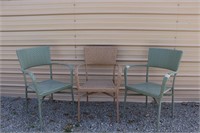 3 Outdoor chairs
