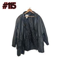 LIZ BAKER Leather Coat