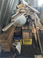 Pile of Boards, Lumber, Plywood - Shedded