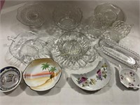 Pretty glass serving pieces