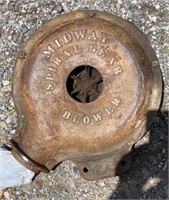 Midway cast iron spiral gear blower