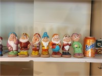 Vintage Seven Dwarfs Rubber Figures