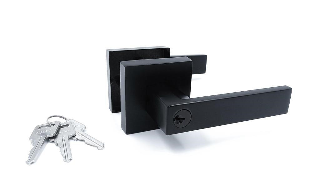 Heavy Duty Matte Black Door Handle Entry Privacy