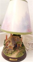 F - THOMAS KINKADE TABLE LAMP W/ SHADE (B16)